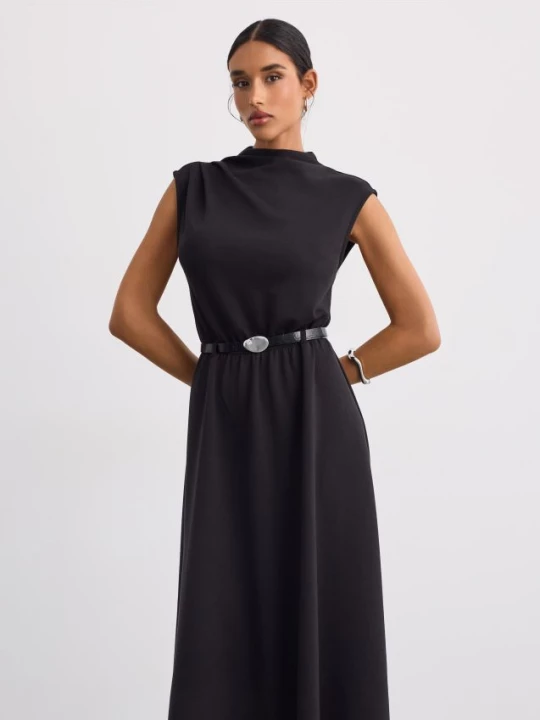 Foto del prodotto Mohito - Abito midi con cintura - nero