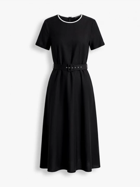 Foto del prodotto Mohito - Abito midi con cintura - nero