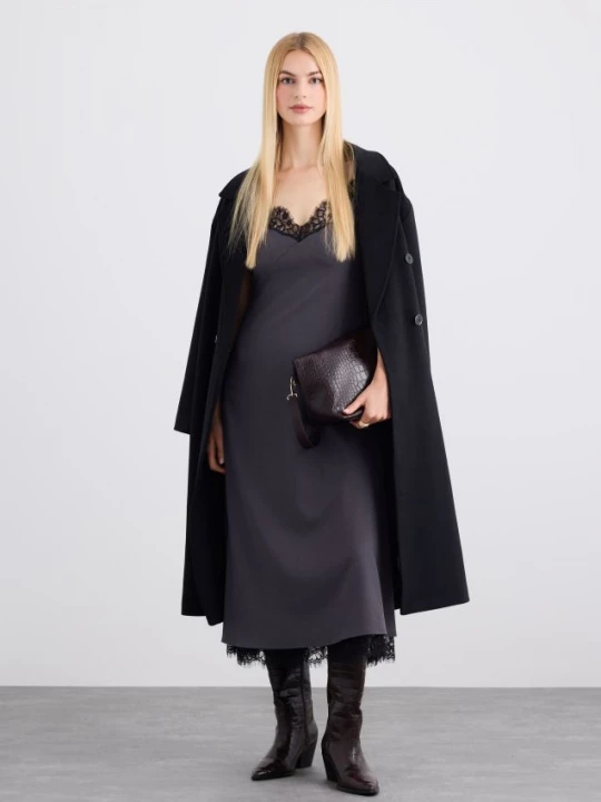 Foto del prodotto Mohito - Abito midi con pizzo - grigio scuro