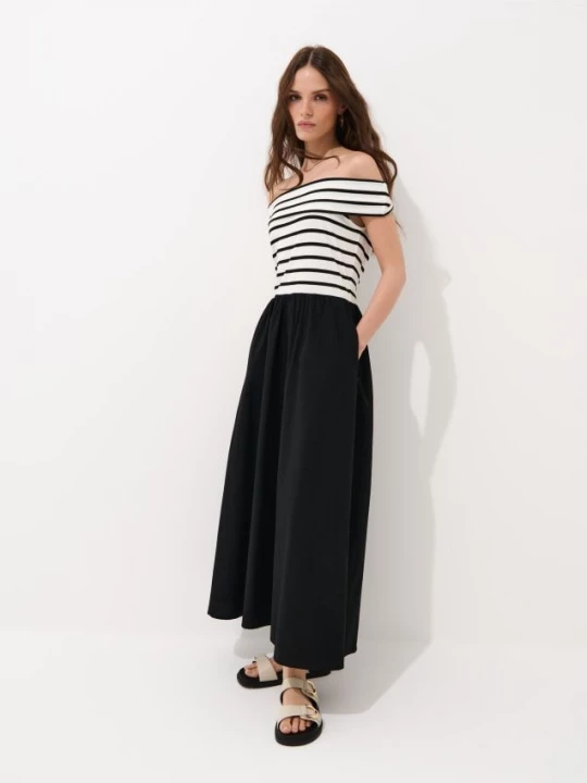 Foto del prodotto Mohito - Abito midi con spalle scoperte - nero