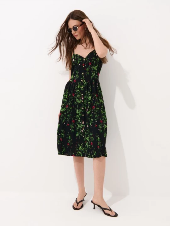 Foto del prodotto Mohito - Abito midi con spalline - nero