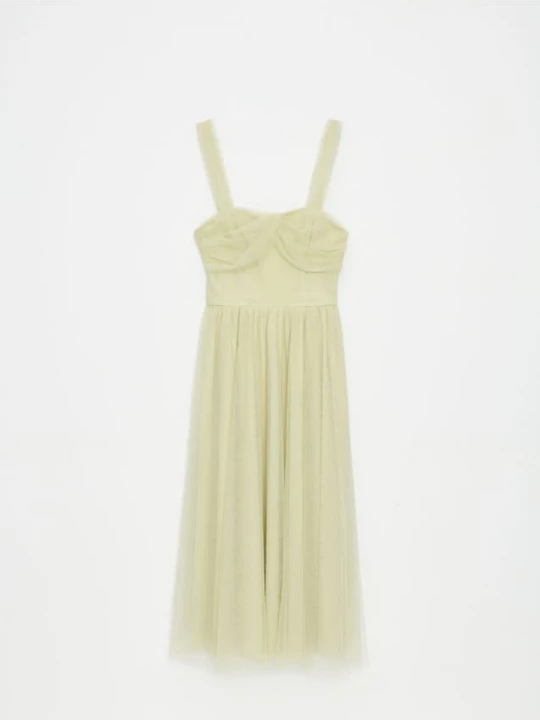 Foto del prodotto Mohito - Abito midi in tulle - verde oliva chiaro