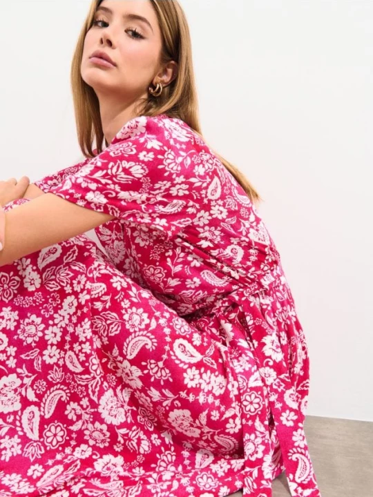 Foto del prodotto Mohito - Abito midi in viscosa - fucsia