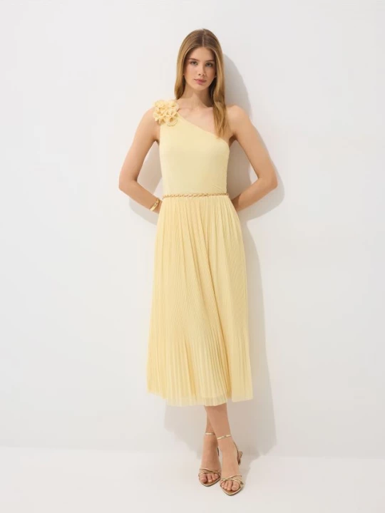 Foto del prodotto Mohito - Abito midi plissettato - giallo chiaro