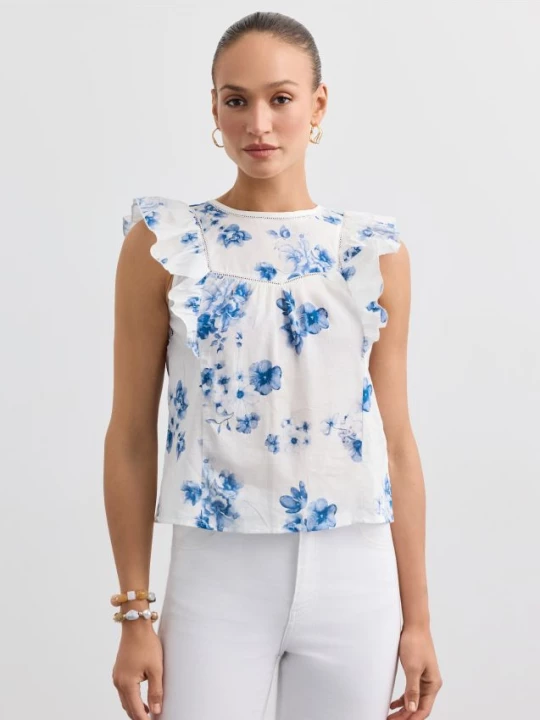 Foto del prodotto Mohito - Blusa a balze - bianco