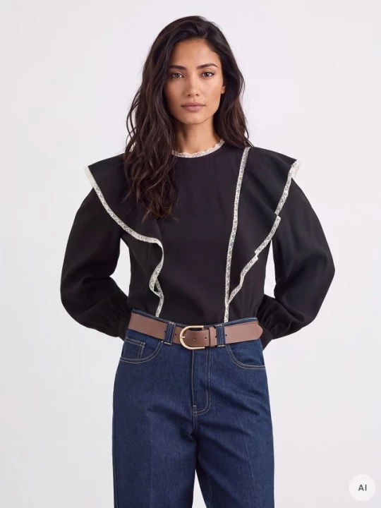 Foto del prodotto Mohito - Blusa a balze - nero
