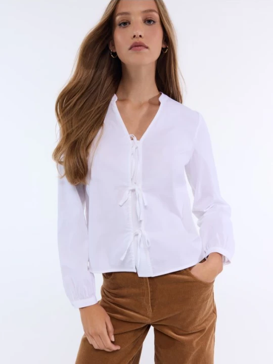 Foto del prodotto Mohito - Blusa con allacciatura - bianco