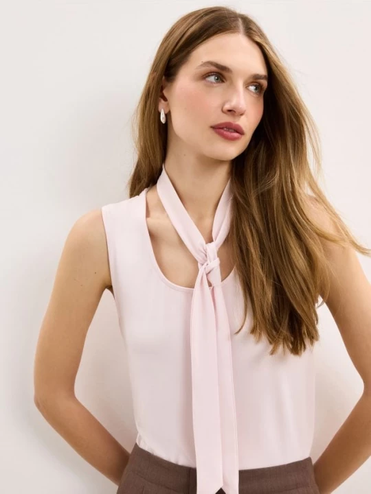 Foto del prodotto Mohito - Blusa con allacciatura - rosa pastello