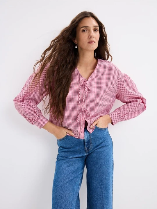 Foto del prodotto Mohito - Blusa con allacciatura - rosso