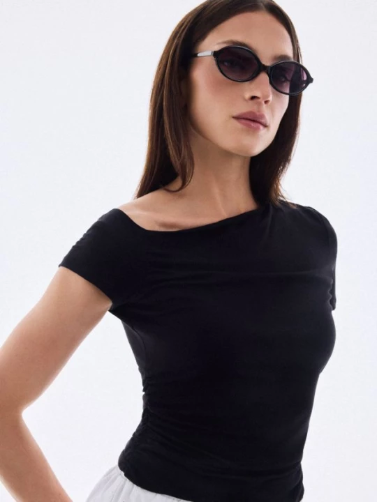 Foto del prodotto Mohito - Blusa con arricciatura - nero