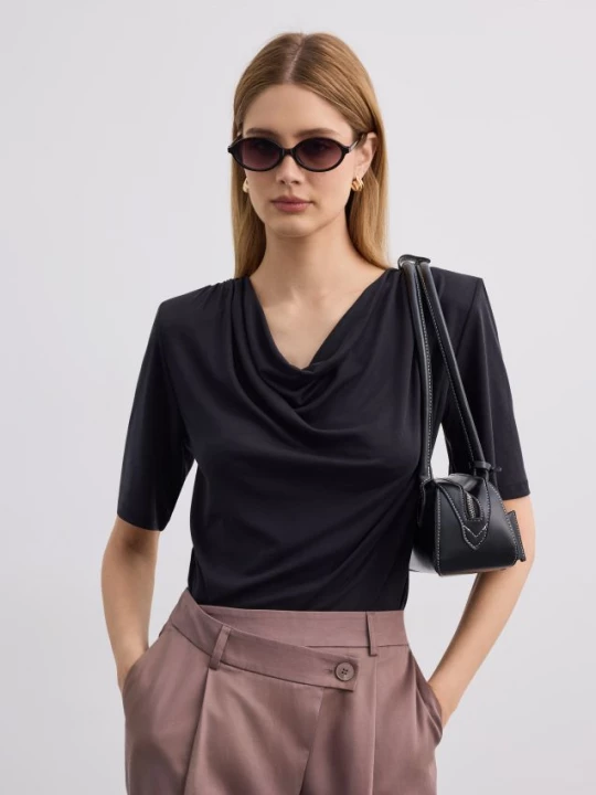 Foto del prodotto Mohito - Blusa con arricciatura - nero
