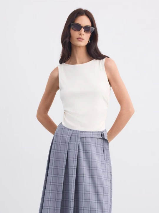 Foto del prodotto Mohito - Blusa con arricciatura - panna