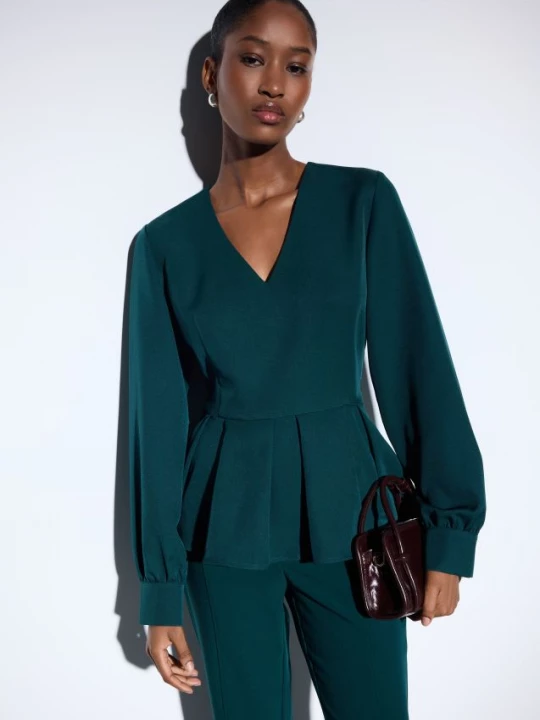 Foto del prodotto Mohito - Blusa con balza - verde scuro