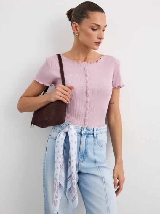 Foto del prodotto Mohito - Blusa con bottoni - rosa pastello