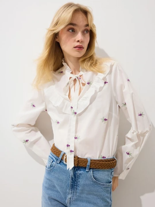 Foto del prodotto Mohito - Blusa con colletto decorativo - bianco