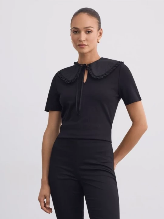 Foto del prodotto Mohito - Blusa con colletto decorativo - nero