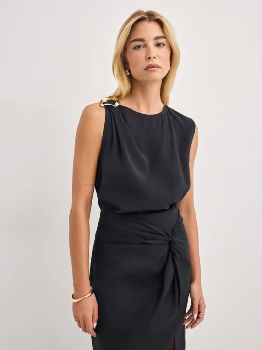 Foto del prodotto Mohito - Blusa con fibbia decorativa - nero