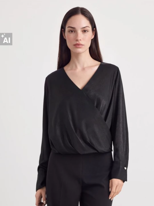 Foto del prodotto Mohito - Blusa con incrocio - nero