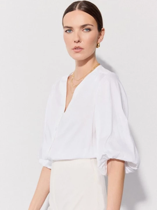 Foto del prodotto Mohito - Blusa con maniche a palloncino - bianco