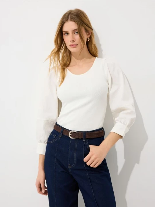 Foto del prodotto Mohito - Blusa con maniche a palloncino - bianco