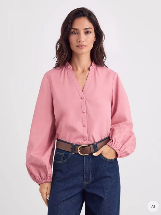 Foto del prodotto Mohito - Blusa con maniche a palloncino - rosa cipria