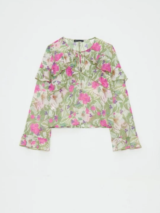 Foto del prodotto Mohito - Blusa con motivo floreale - fucsia