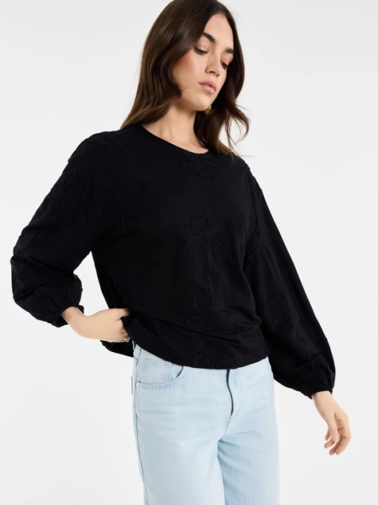 Foto del prodotto Mohito - Blusa con ricamo decorativo - nero