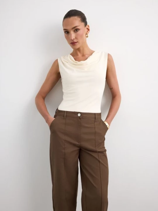 Foto del prodotto Mohito - Blusa con scollo ad anello - panna
