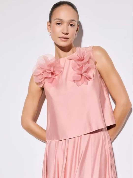 Foto del prodotto Mohito - Blusa con stampa farfalle - rosa cipria