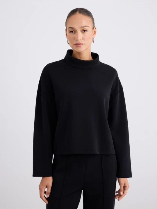 Foto del prodotto Mohito - Blusa in jersey con colletto rigido - nero