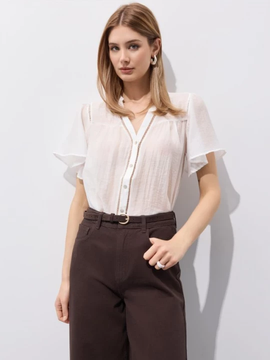 Foto del prodotto Mohito - Blusa in misto lyocell - bianco