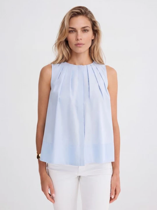 Foto del prodotto Mohito - Blusa in misto lyocell - blu pallido