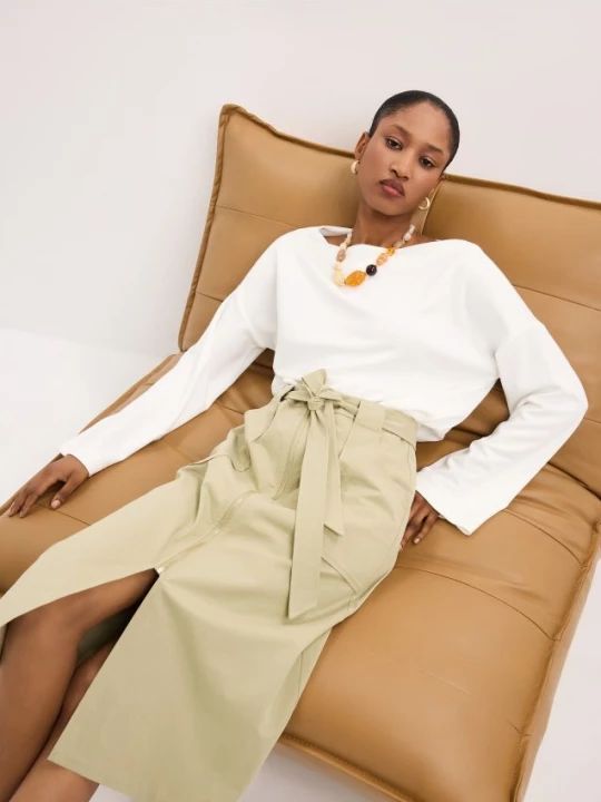 Foto del prodotto Mohito - Blusa in misto modal - panna