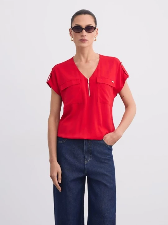 Foto del prodotto Mohito - Blusa in viscosa - rosso