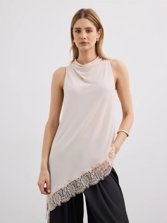 Foto del prodotto Mohito - Blusa leggera con pizzo - panna
