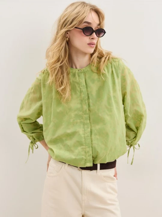 Foto del prodotto Mohito - Blusa leggera con pizzo - verde chiaro
