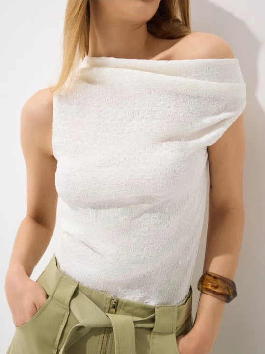 Foto del prodotto Mohito - Blusa monospalla - panna