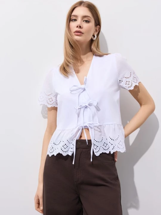 Foto del prodotto Mohito - Blusa ricamata - bianco