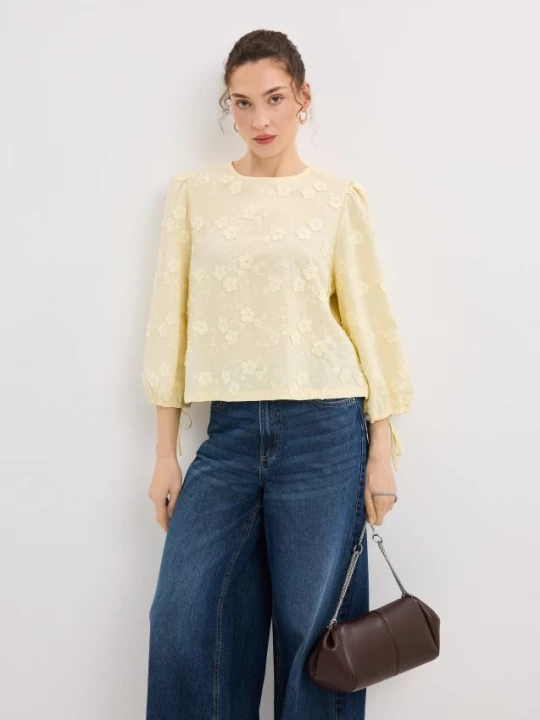 Foto del prodotto Mohito - Blusa ricamata - giallo chiaro