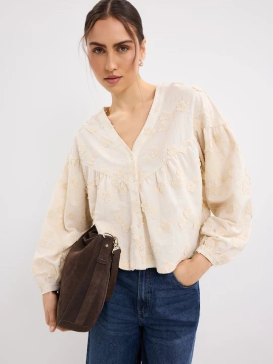 Foto del prodotto Mohito - Blusa ricamata - panna