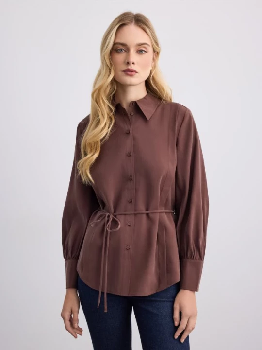 Foto del prodotto Mohito - Camicia con allacciatura - marrone scuro