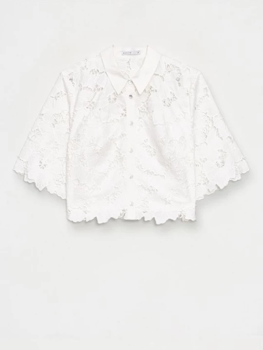 Foto del prodotto Mohito - Camicia con dettagli ricamati - panna