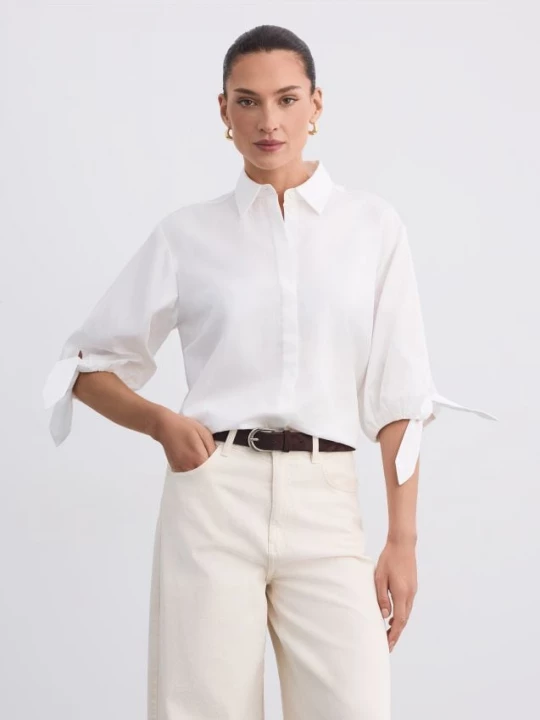 Foto del prodotto Mohito - Camicia con maniche a palloncino - panna