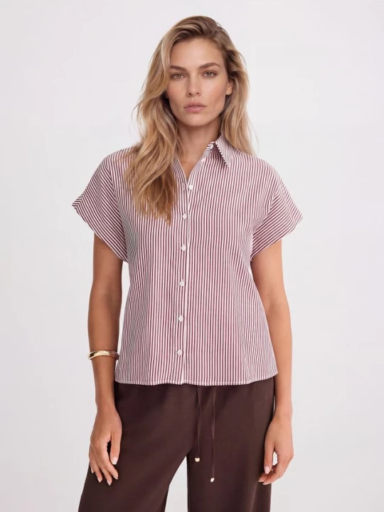 Foto del prodotto Mohito - Camicia con maniche corte - maroon