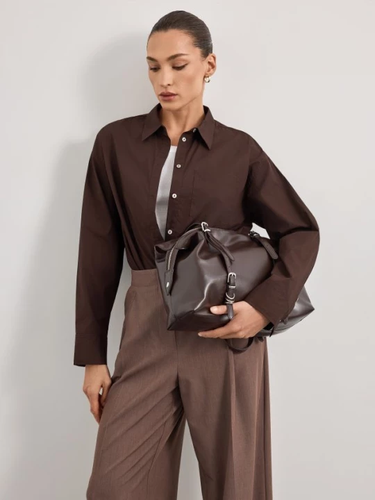 Foto del prodotto Mohito - Camicia in misto cotone - marrone