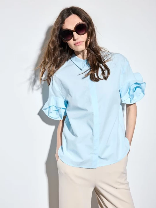 Foto del prodotto Mohito - Camicia in misto lyocell - blu pallido
