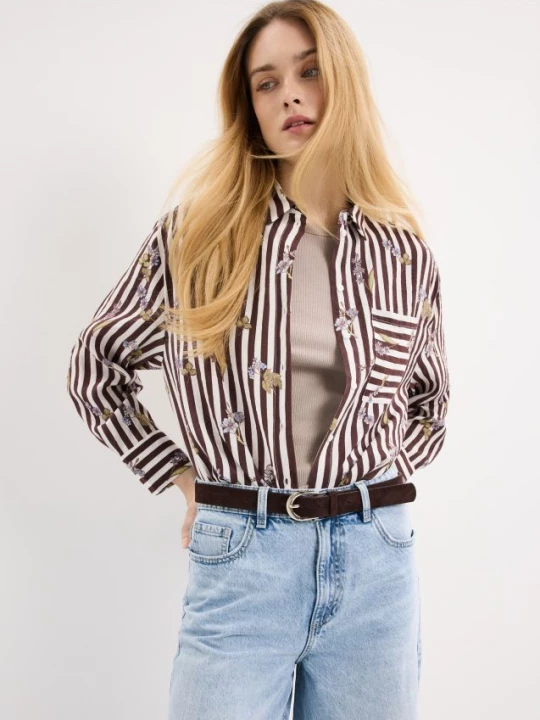 Foto del prodotto Mohito - Camicia in misto modal - panna