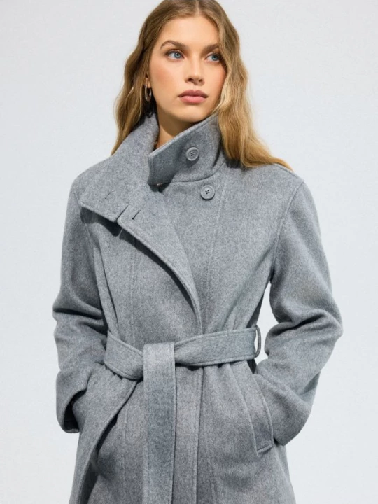Foto del prodotto Mohito - Cappotto con cintura - grigio chiaro