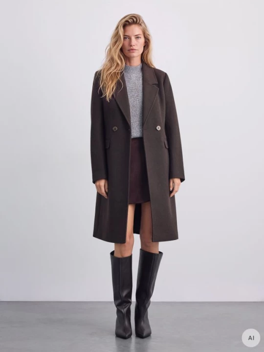 Foto del prodotto Mohito - Cappotto taglio dritto - marrone scuro