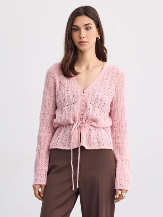 Foto del prodotto Mohito - Cardigan allacciato - rosa pastello